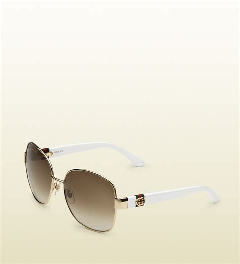 gucci 18k gold sunglasses|gucci sunglasses women gold.